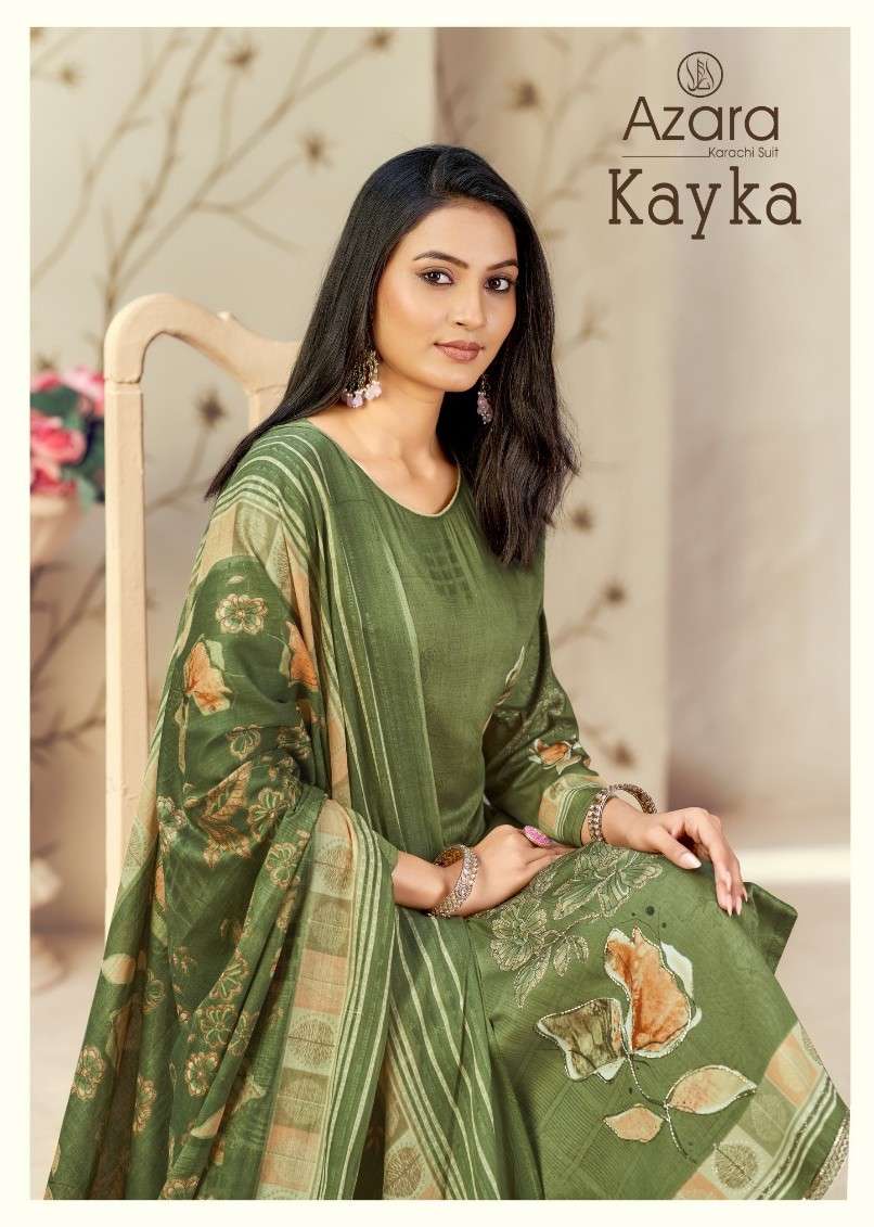 AZARA KAYKA 1220 PURE HEAVY ZAM COTTON PRINT MATERIAL SUIT R...