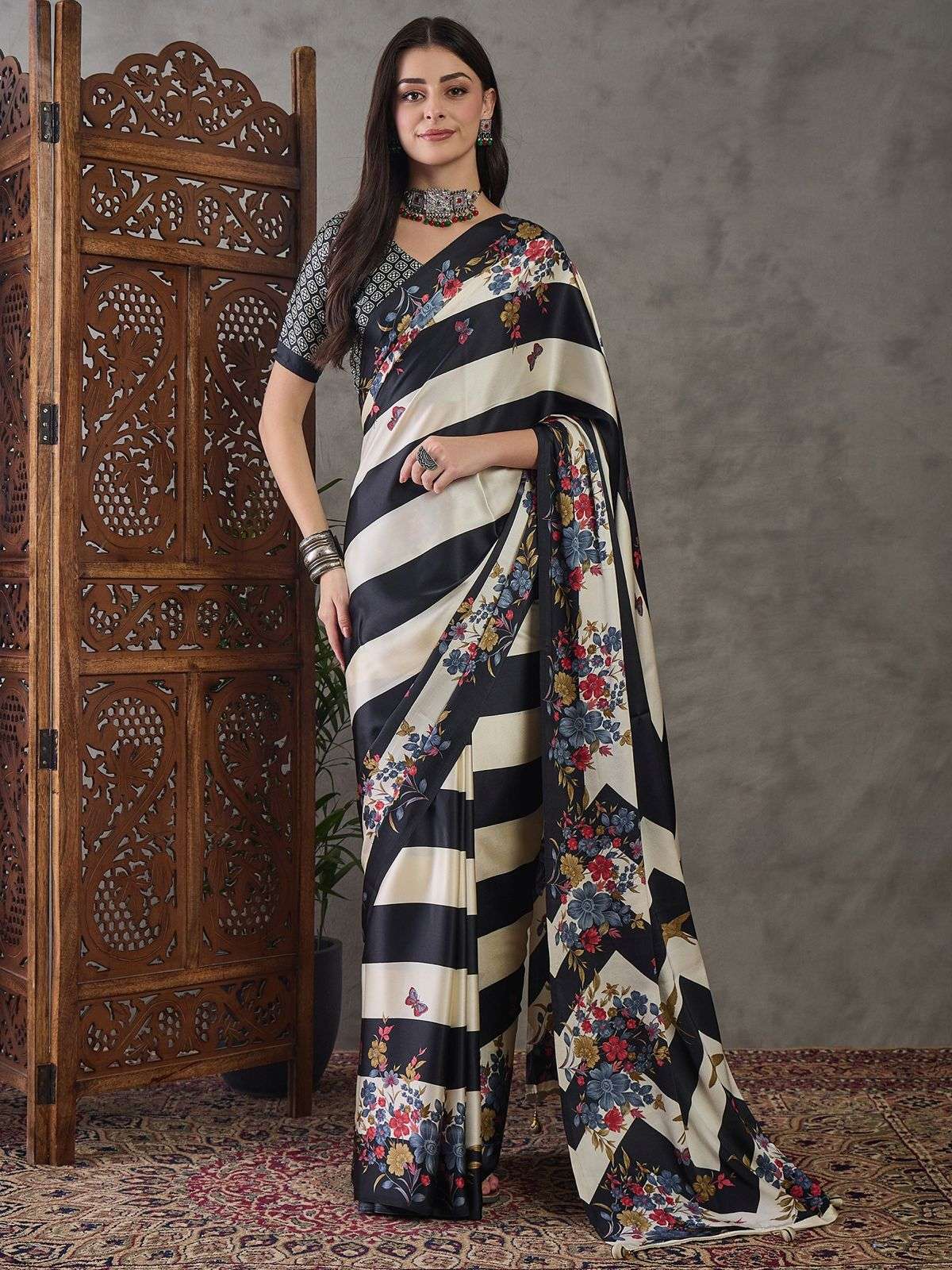beautiful and classic Ajrakh Luxe and soft Semi modal fancy ...