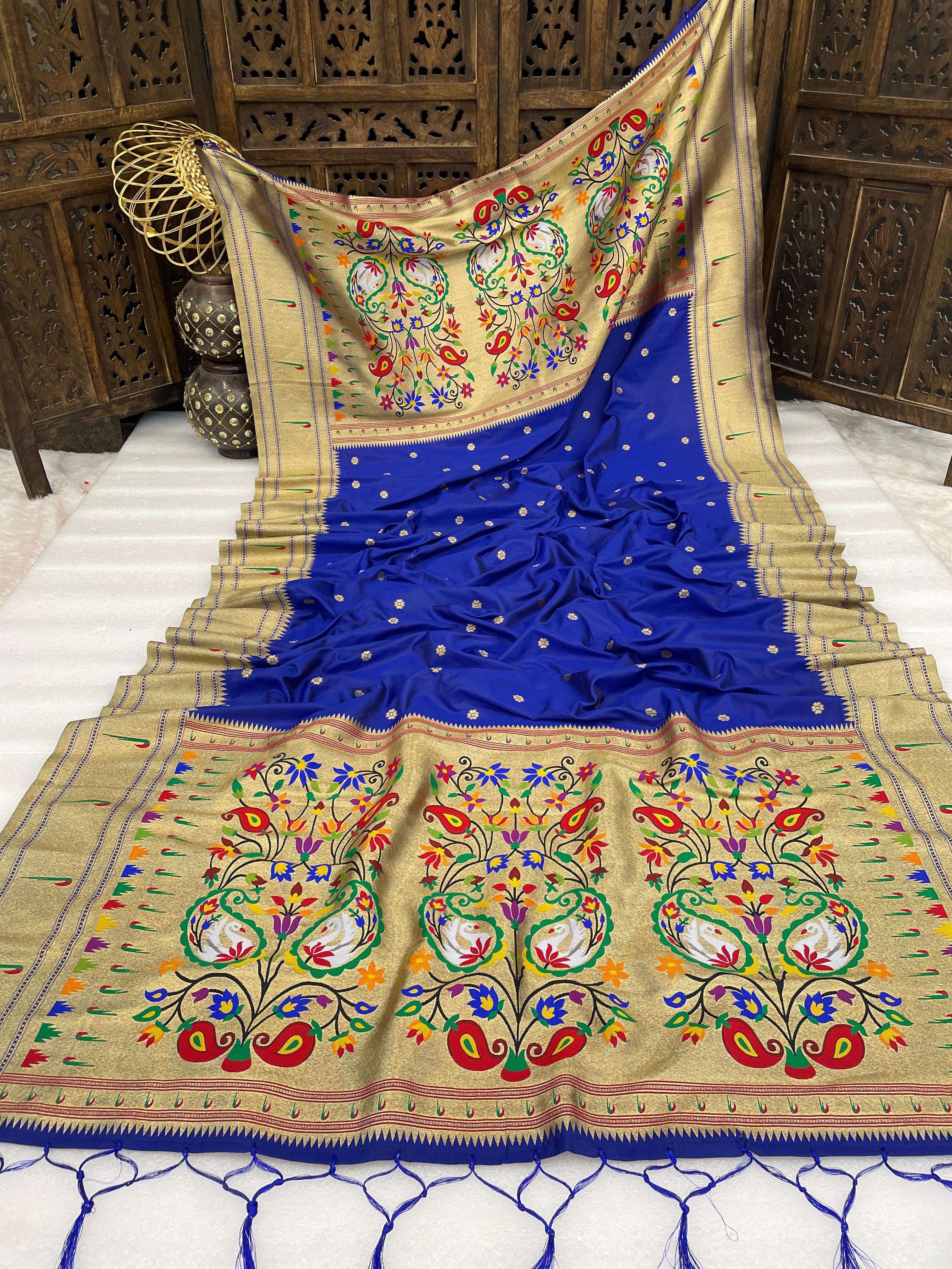  beautiful and classic pure and soft silk Paithani duppatta ...