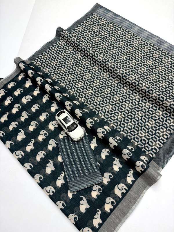BEAUTIFUL AND SPECIAL LILAN WITH COTTAN MIX DIGITAL PRINTED ...