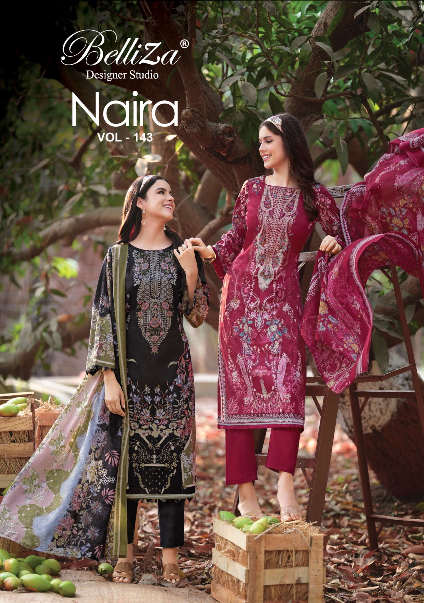 BELLIZA DESIGNER STUDIO NAIRA VOL 143 COTTON DIGITAL PRINT S...