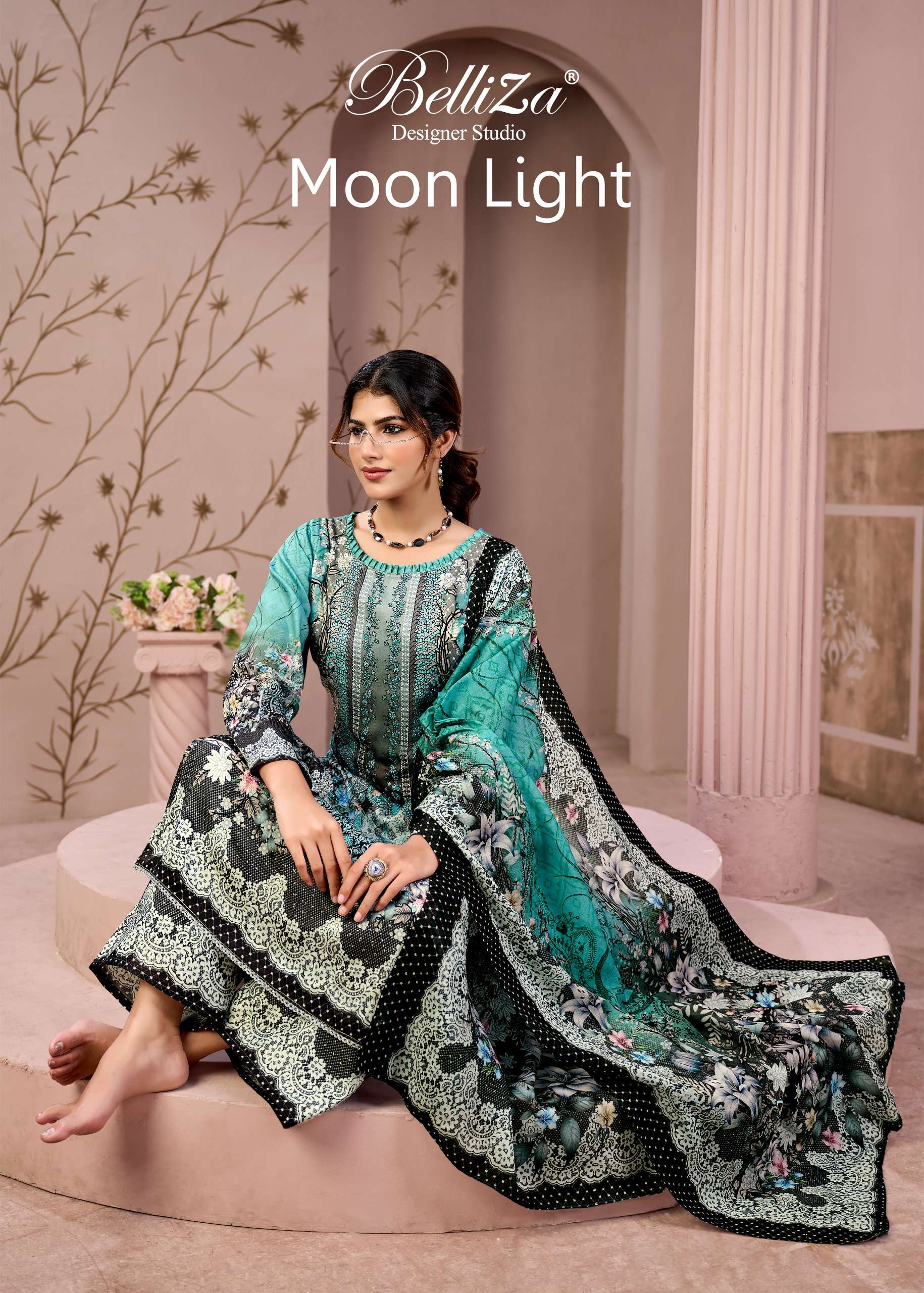 BELLIZA MOONLIGHT JAM COTTON PRINT WITH EXCLUSIVE SALWAR SUI...
