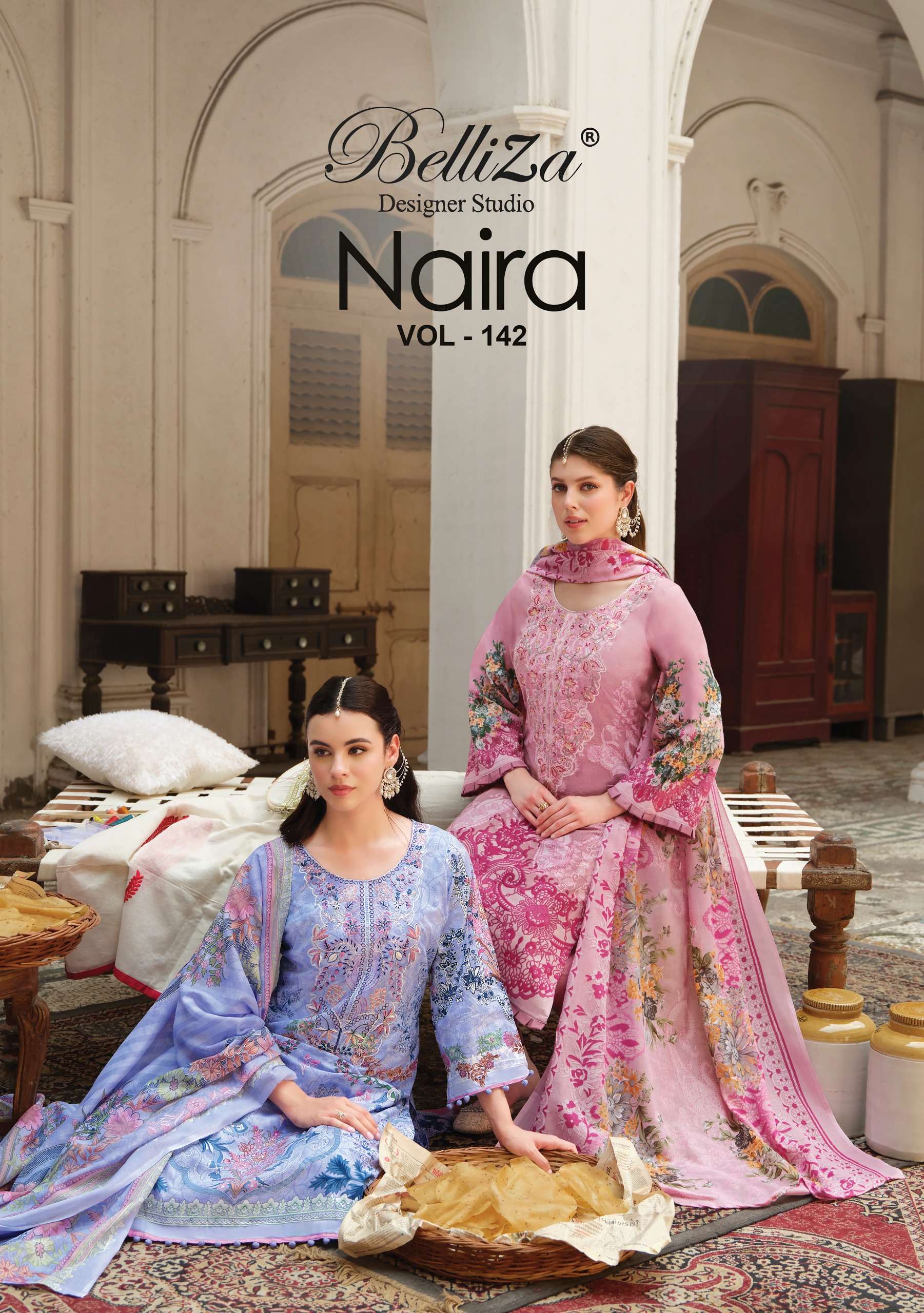 BELLIZA NAIRA VOL 142 PURE COTTON DIGITAL PRINT EXCLUSIVE SA...