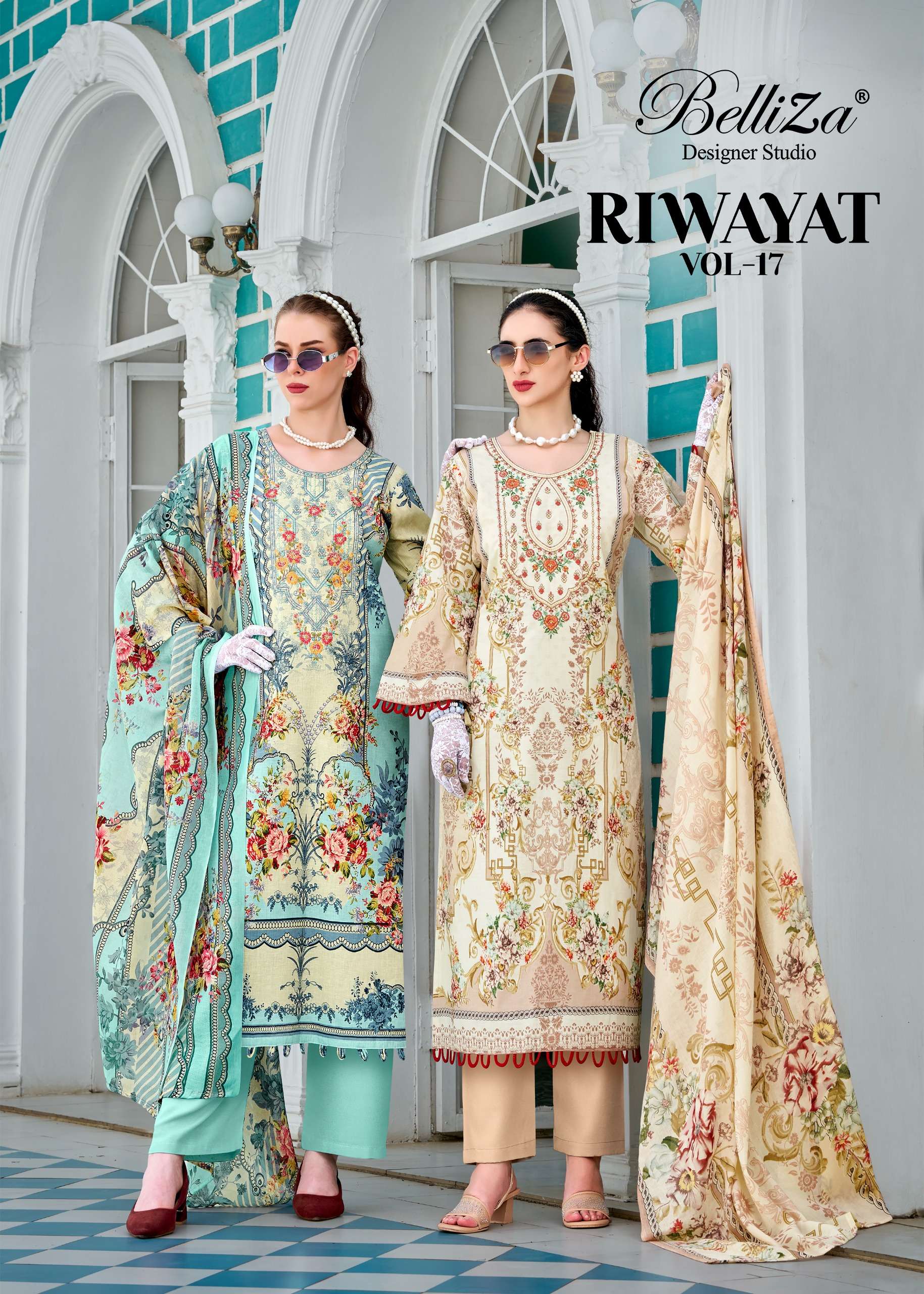 BELLIZA RIWAYAT VOL 17 VISCOSE RAYON DIGITAL PRINT EXCLUSIVE...
