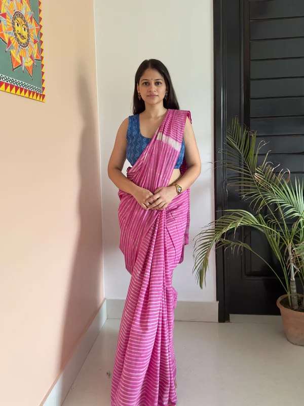 BEUTIFUL PINK COLOUR SPECIAL SOFT AND PURE LILAN COTTAN FABR...