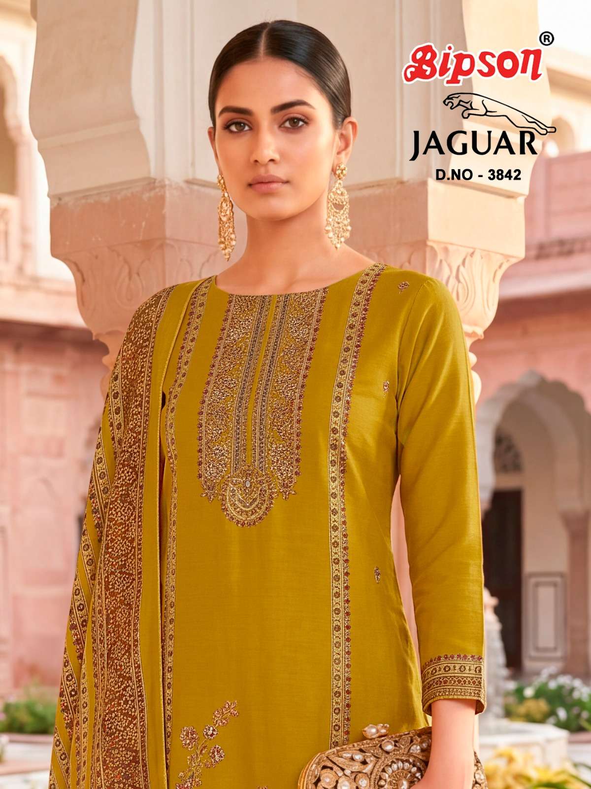 BIPSON PRINTS JAGUAR 3842 BRANDED MUSLIN DISCHARGE PRINT SAL...