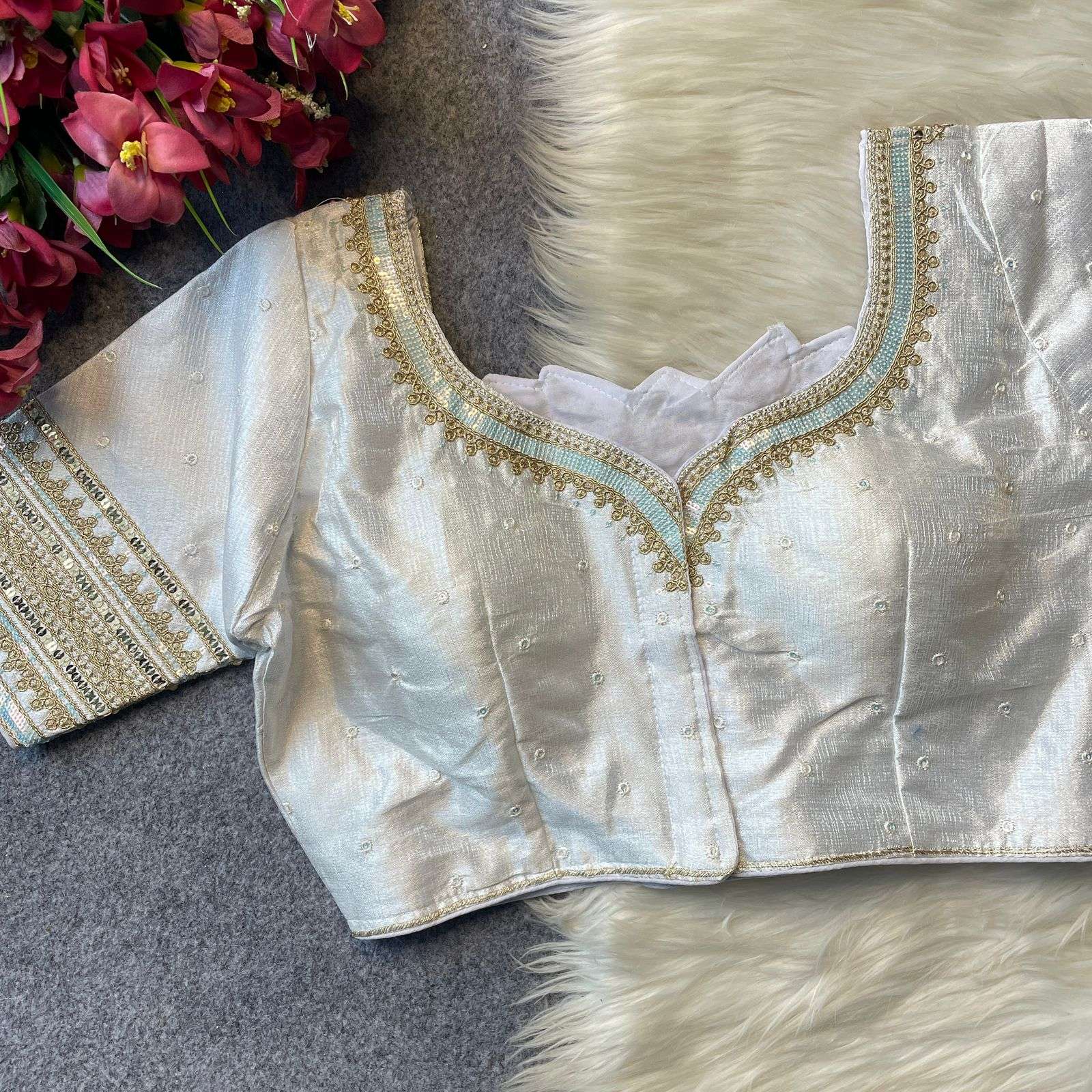  BJP BARBIE WEDDING FANCY BRIDAL HEAVY MILAN SILK FABRIC BLO...