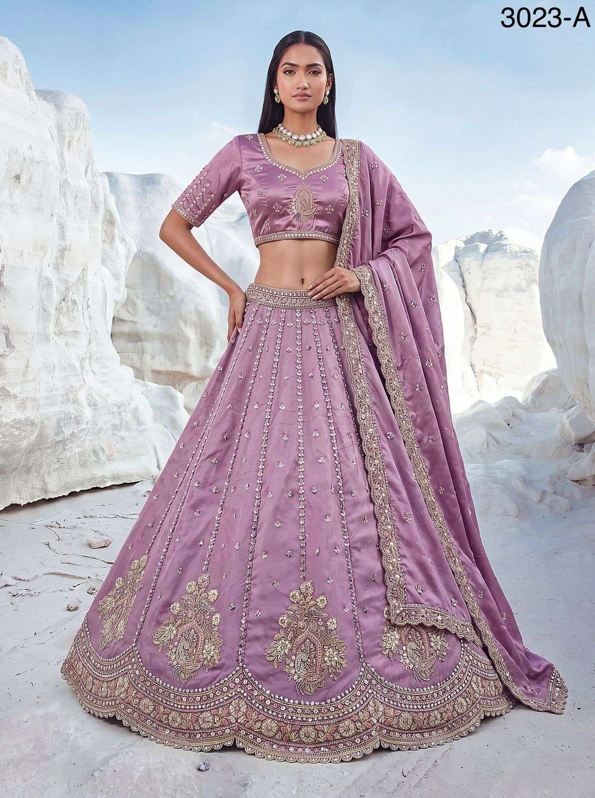  Cadbury Silk fancy fabric with elegant Twilight Bloom Intri...