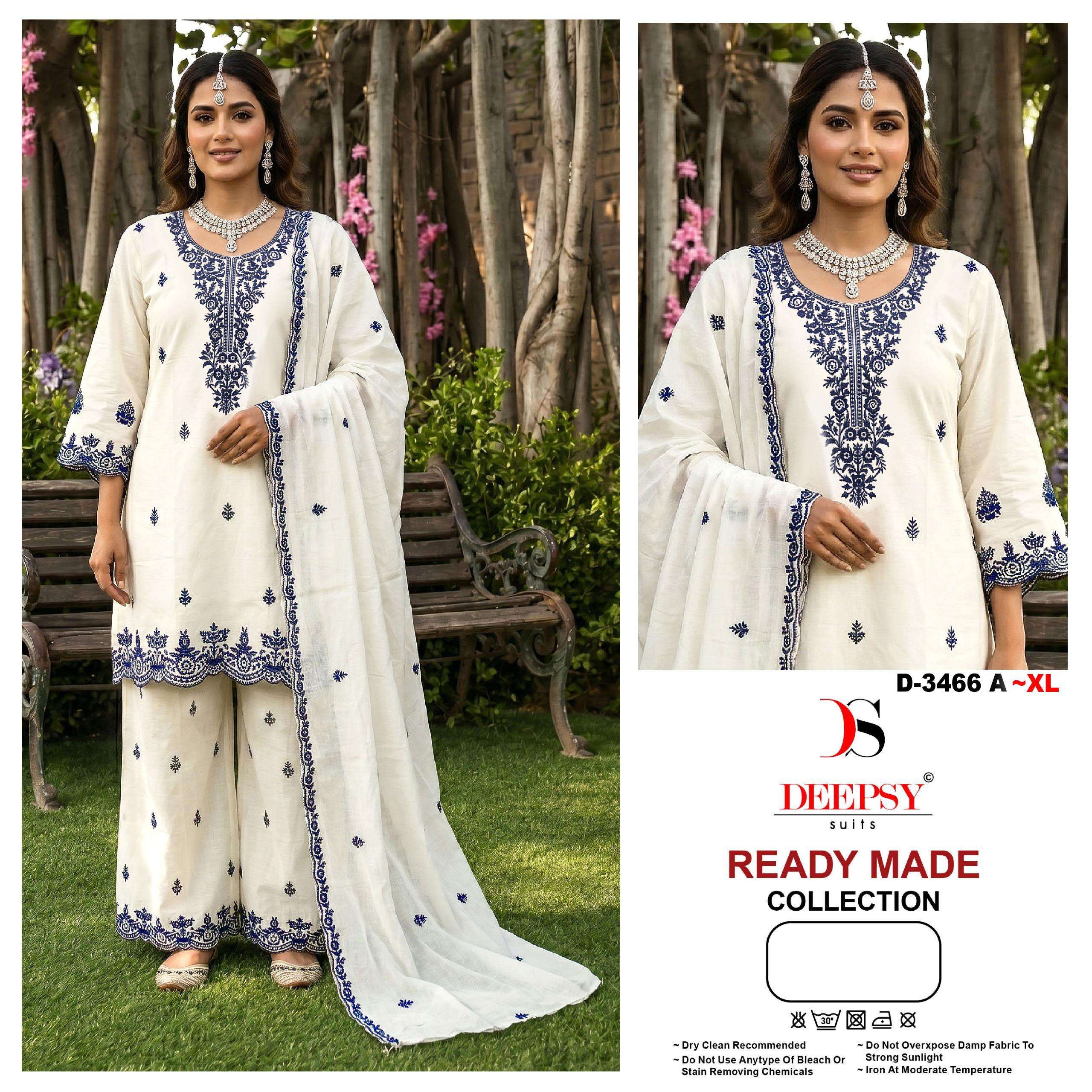 DEEPSY SUITS 3466 READY TO WEAR COTTON WITH HEAVY EMBROIDERY...