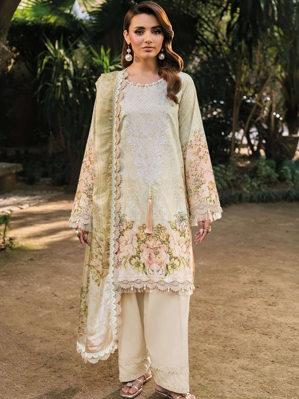 DEEPSY SUITS JADE ELARA 1922 PURE COTTON HEAVY PATCH WORK PA...