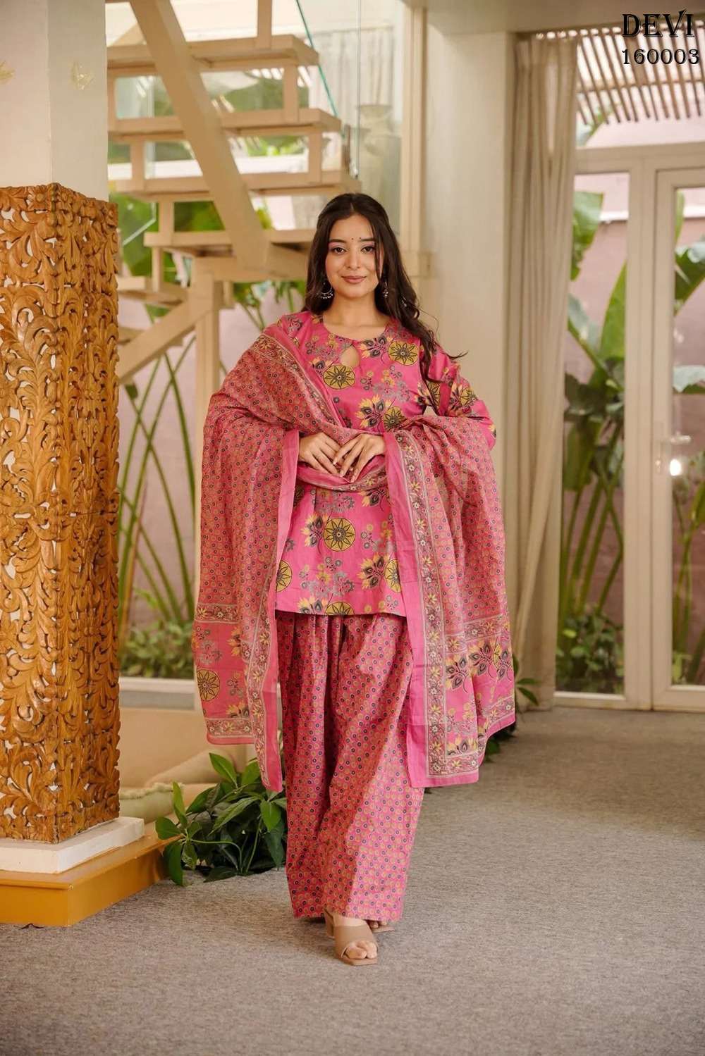 DEVI VOL 16 COTTON SILK READYMADE FARSHI SALWAR SUIT TREND D...