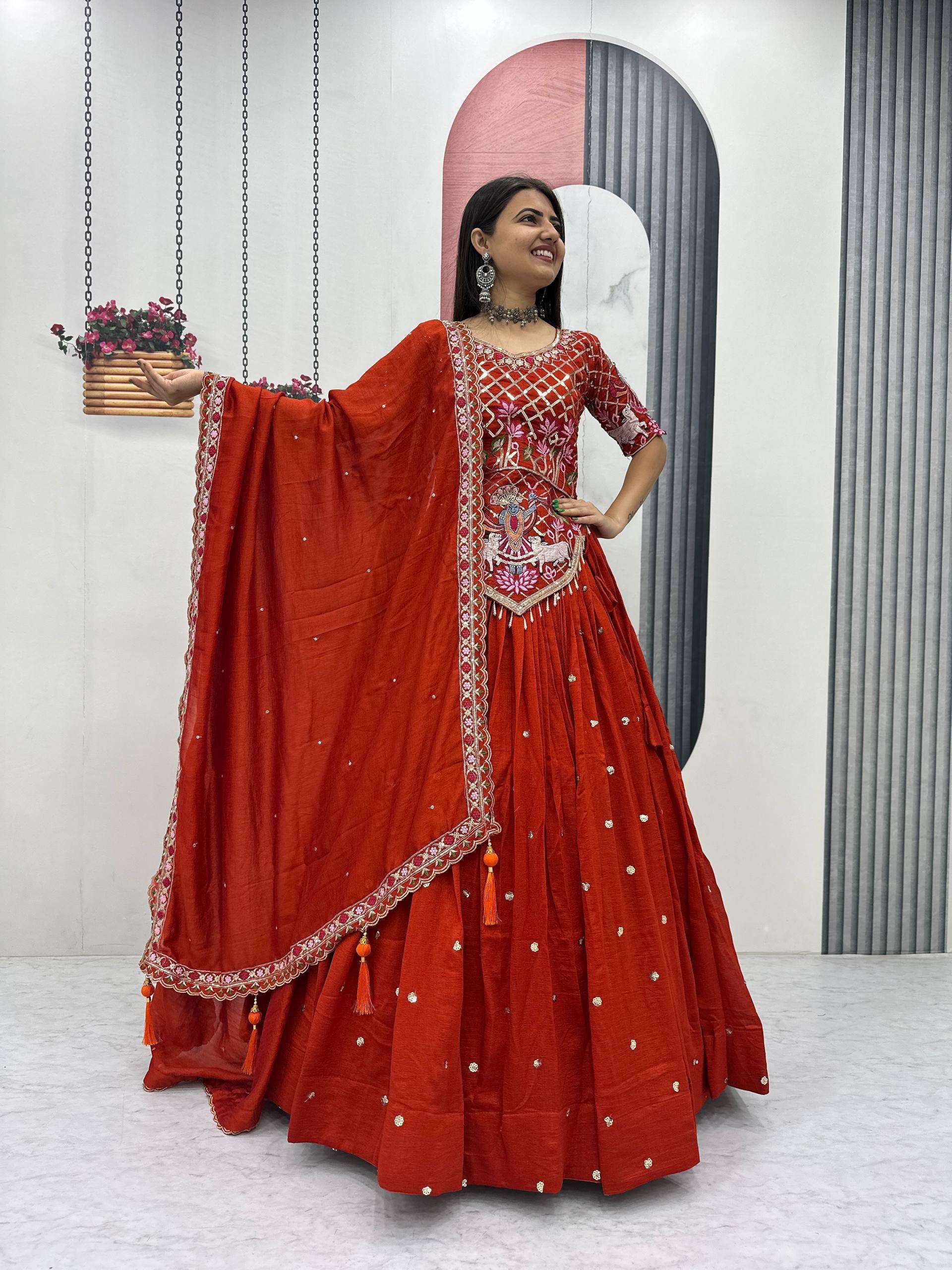 fastival special beautiful Vichitra silk fancy and classic f...