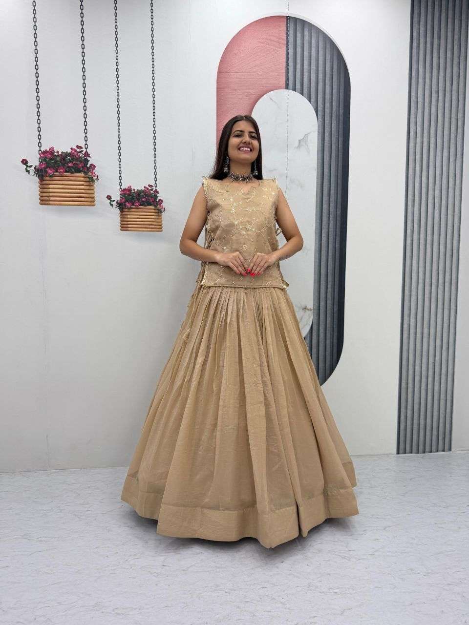  Festival Special beautiful crunchy silk classic fancy fabr...