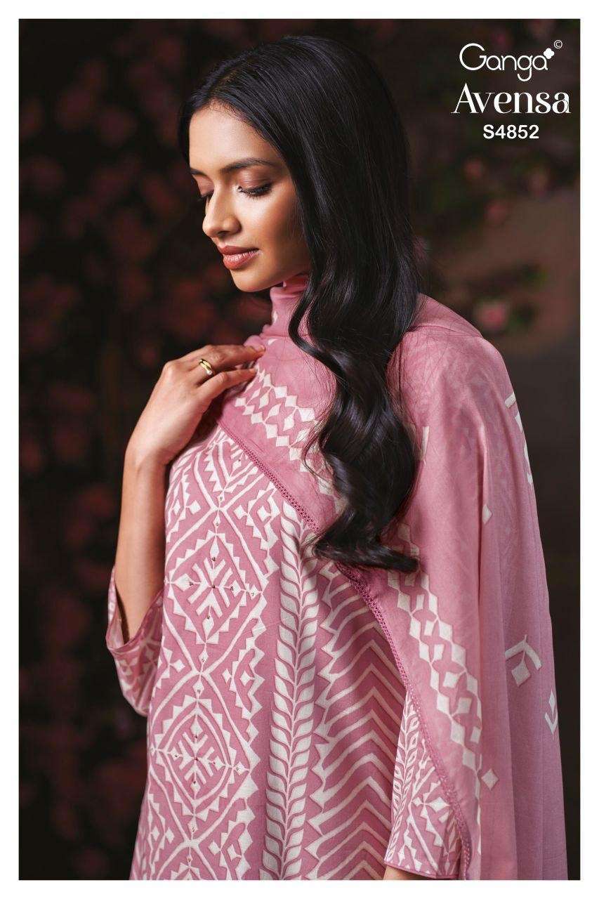 GANGA AVENSA 4852 PREMIUM COTTON PRINTED PATTERN CLASSIC SUI...