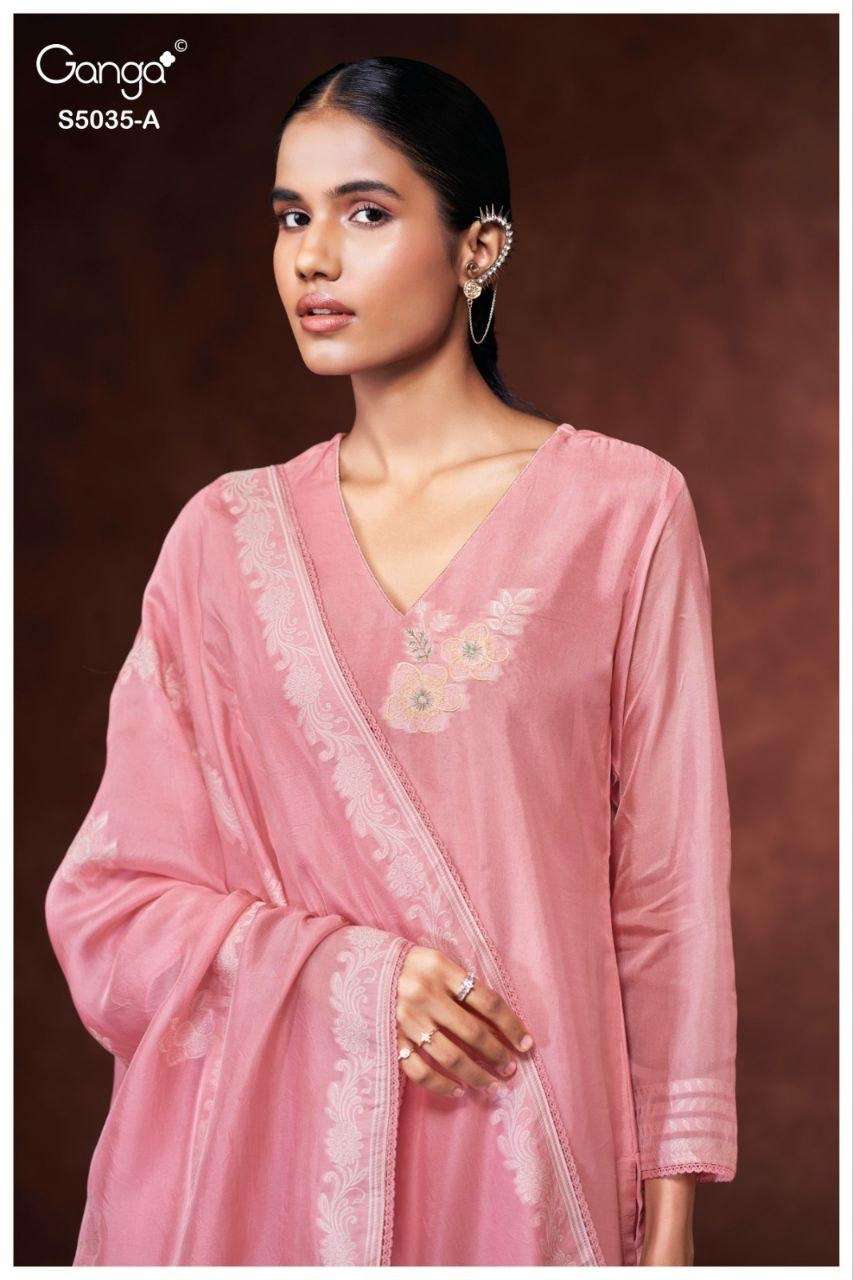 GANGA PHAEVI 5035 VISCOSE WOVEN SILK JACOUARD SALWAR KAMEEZ ...