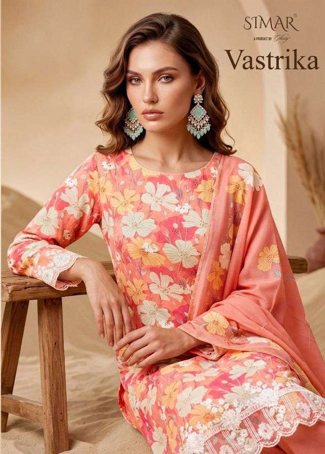 GLOSSY VASTRIKA MAL FABRIC FLORAL PRINT SUIT LADIES CLOTH ST...