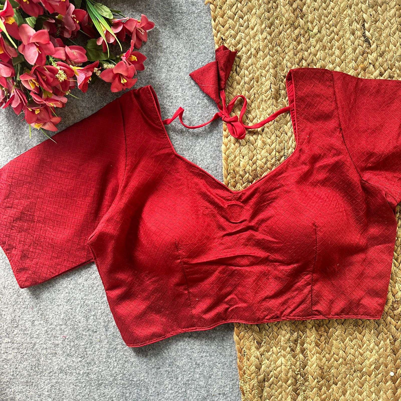  GS Pure And cotton Silk fabric with zari Works on Readymade...