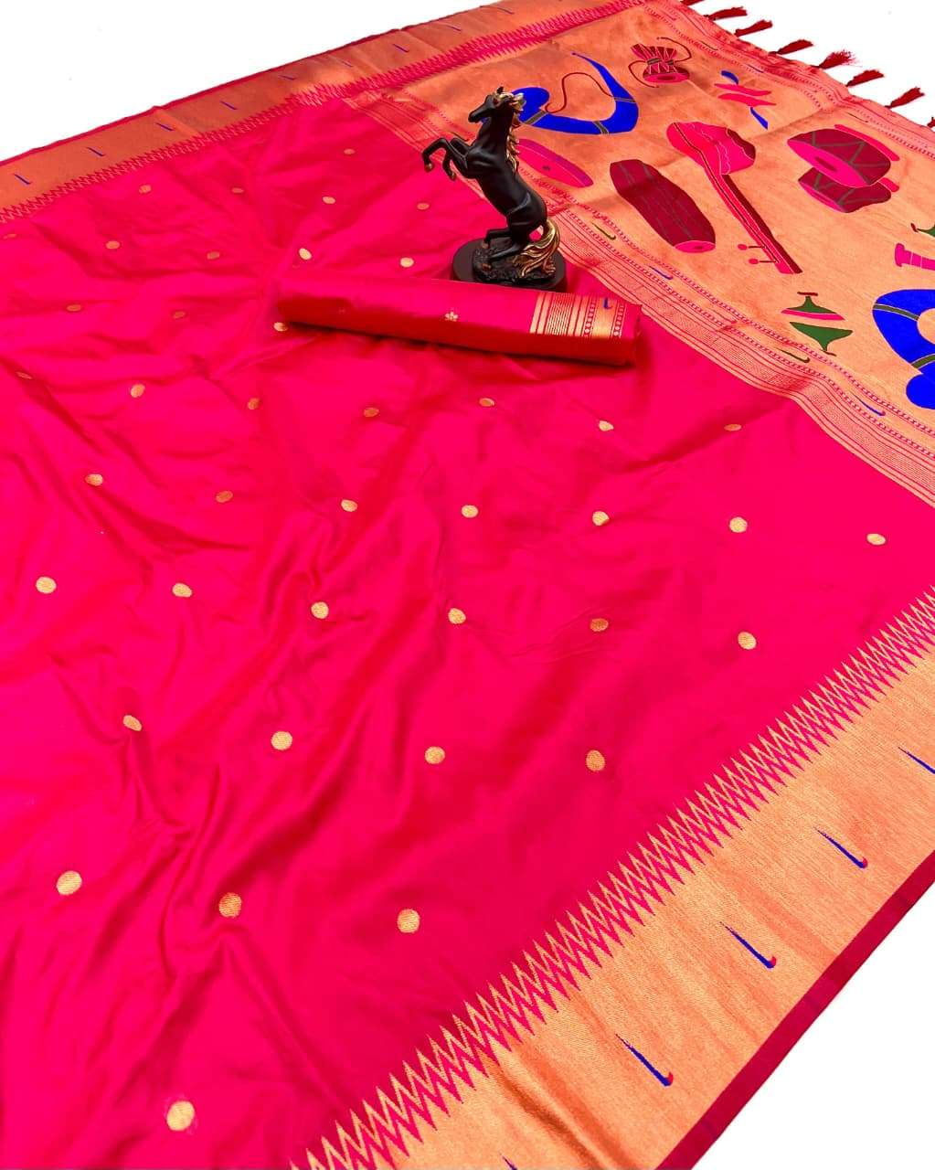  has beautiful Pure and traditional Silk fabric Peshwai Pait...