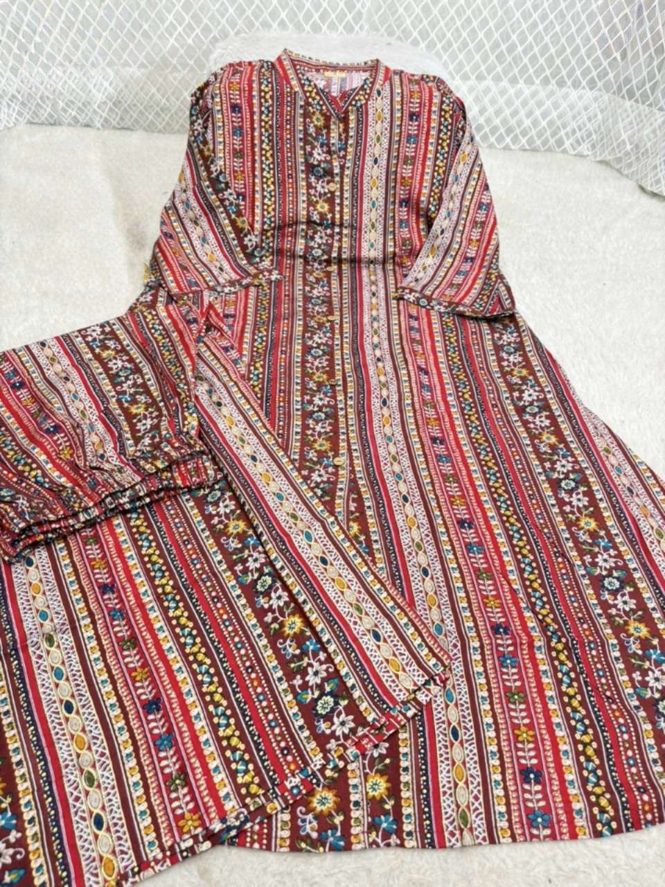 JAIPUR MULTI COLOR SUMMER LONG CORD FOR REGULAR WEAR WHOLESA...