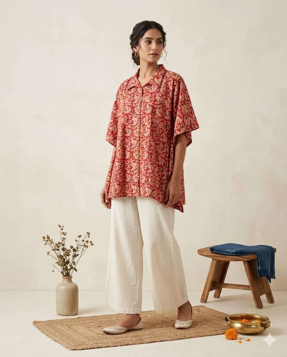 K 924 SUMMER SEASON PRINTED COTTON KAFTAN PATTERN SHIRTS FOR...