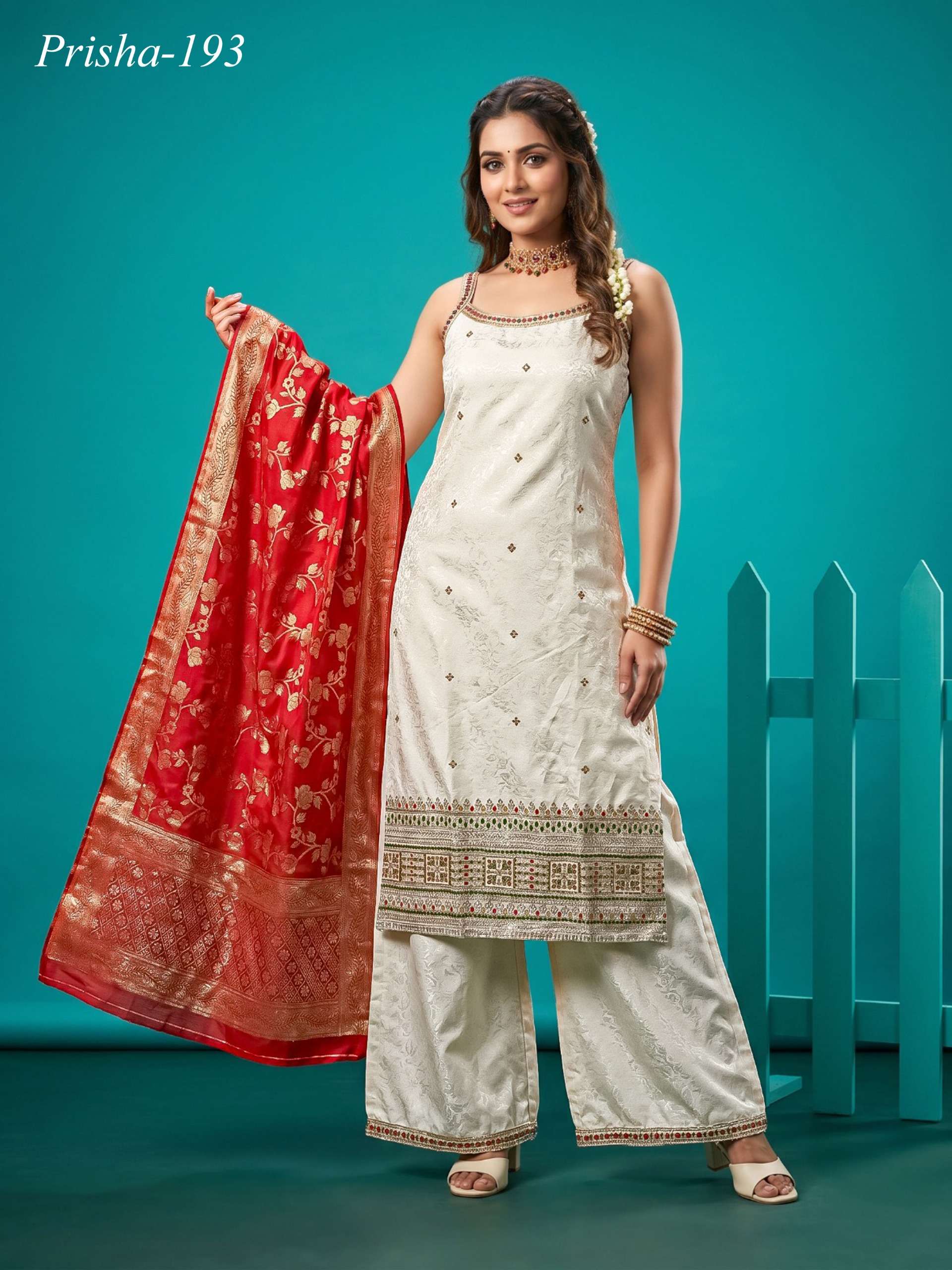 K 975 SELF JACQUARD WITH INNER READYMADE HEAVY SUIT MARRIGE ...