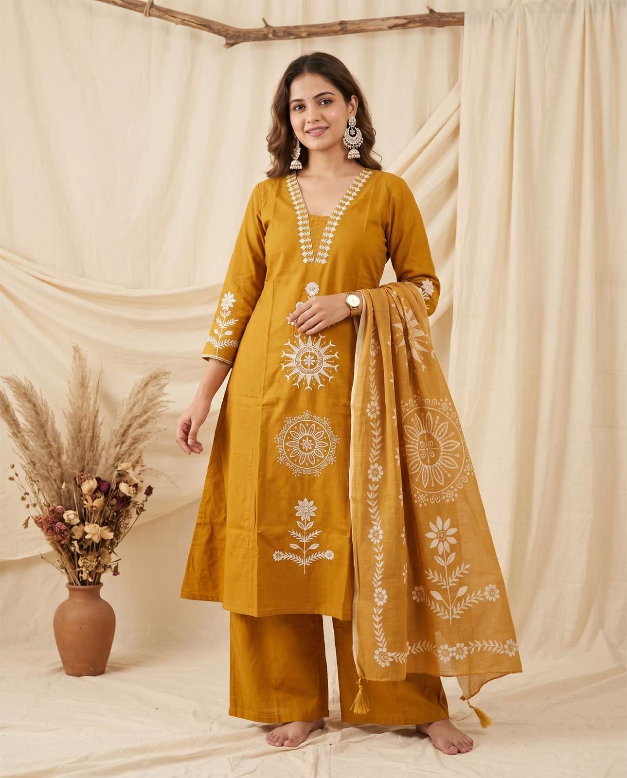 K 991 COTTON ALINE CORD SET FASHION DAILY WEAR WOMEN ONLINE ...