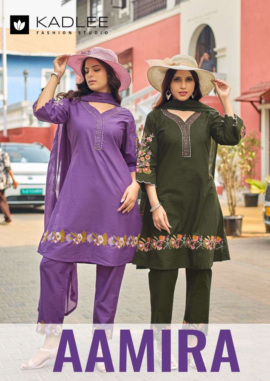 KADLEE AAMIRA COTTON THREAD WORK SALWAR KAMEEZ AT WHOLESALER...