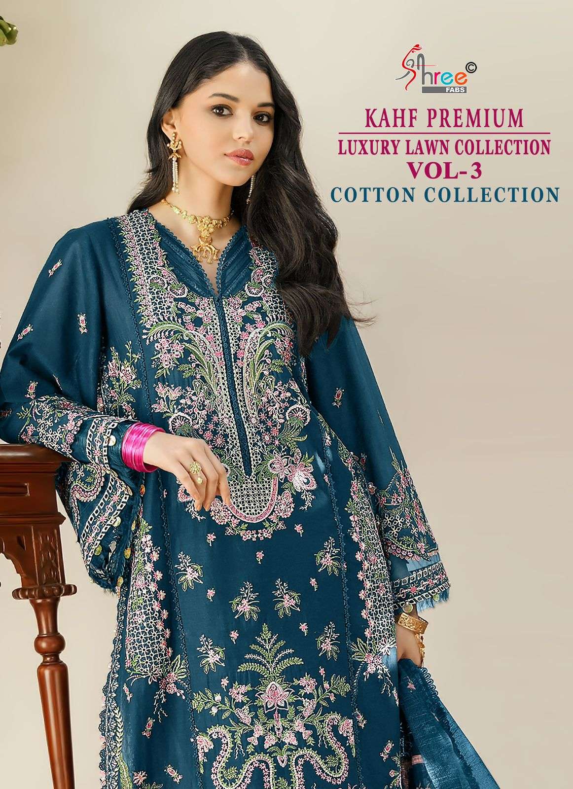 KAHF PREMIUM LUXURY LAWN COLLECTION VOL 3 PURE COTTON LUXURY...