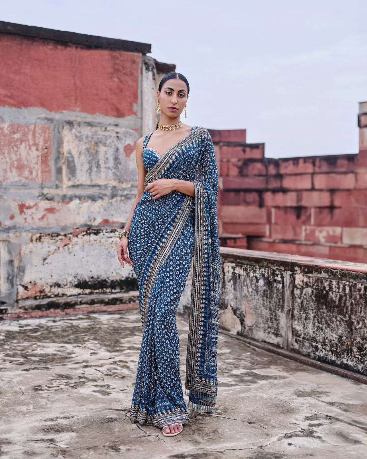  Kareena Heavy and classic Soft and pure fancy Fox Georgette...