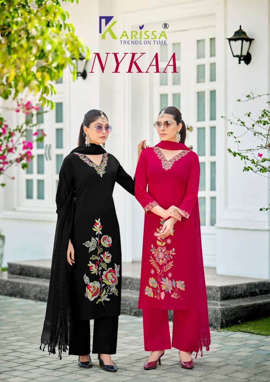 KARISSA NYKAA PREMIUM BOMBAY COTTON STRAIGHT CUT TOP BOTTOM ...
