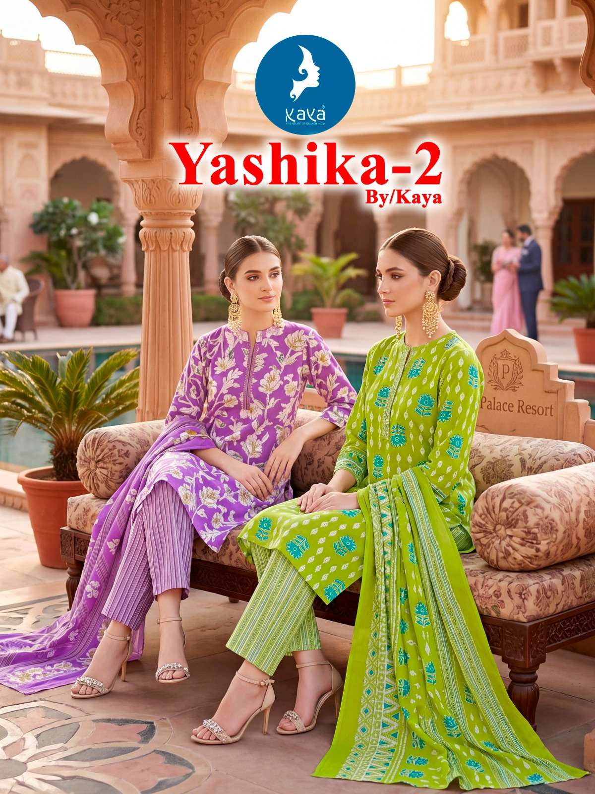 KAYA KURTI YASHIKA VOL 2 COTTON PRINT 3 PIECE STRAIGHT CUT K...