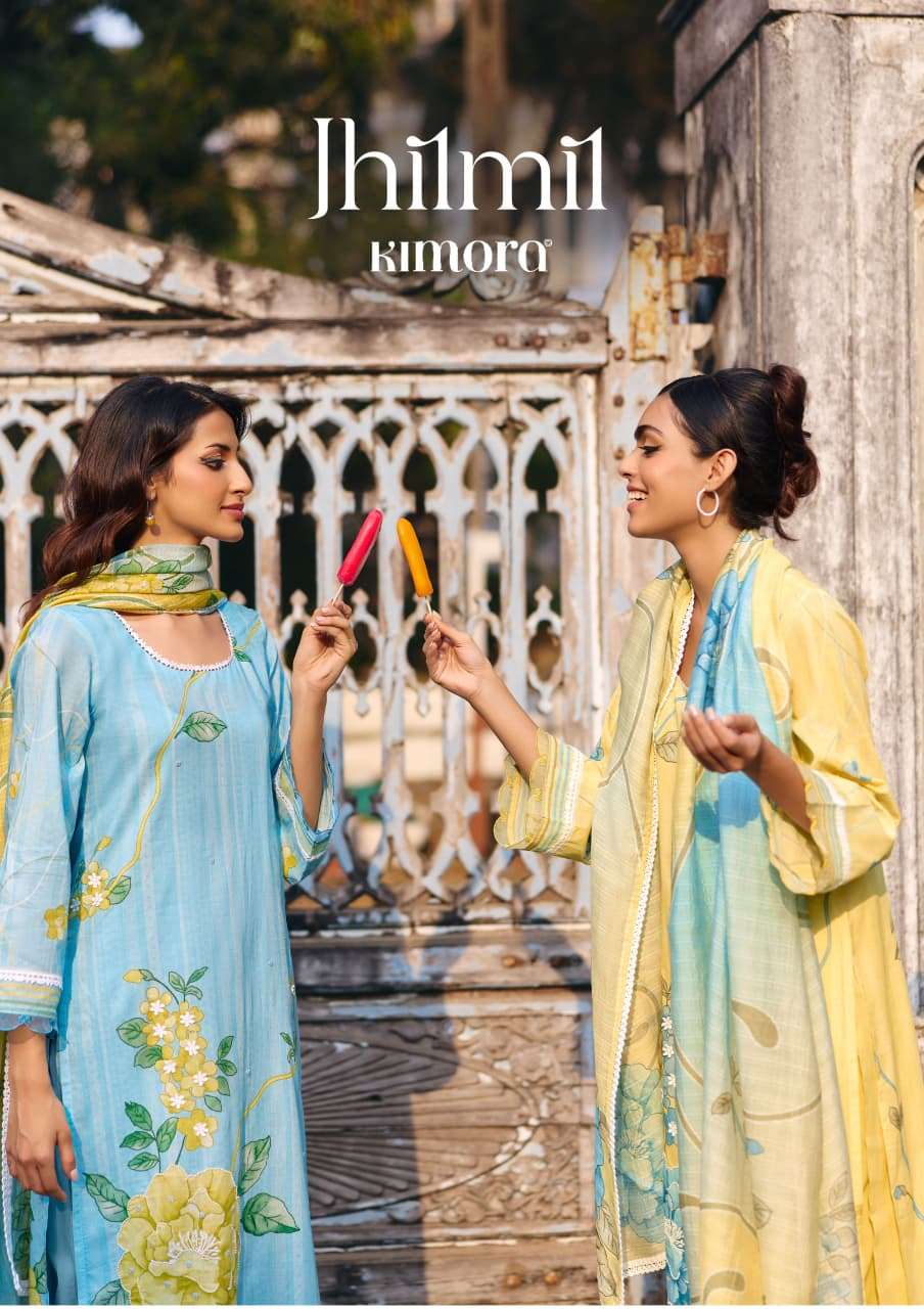 KIMORA JHILMIL 2359 TO 2362 HIGH BRANDED COTTON FLOWER SALWA...