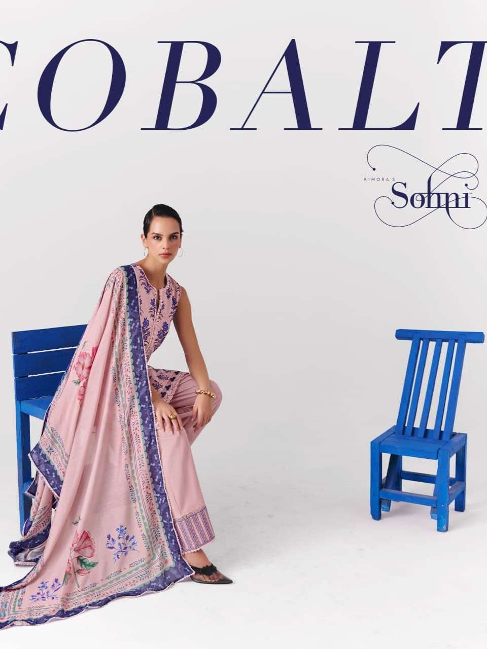 KIMORA SUIT COBALT 801 TO 804 LUXURY CLASSIC COLLECTION COTT...