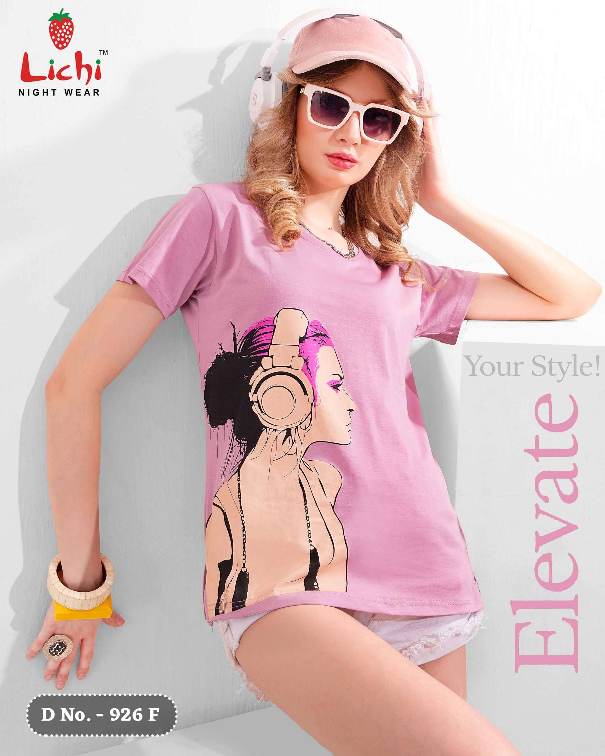 LICHI NIGHT WEAR 926 COTTON T SHIRT COLLECTION FOR GIRL DAIL...
