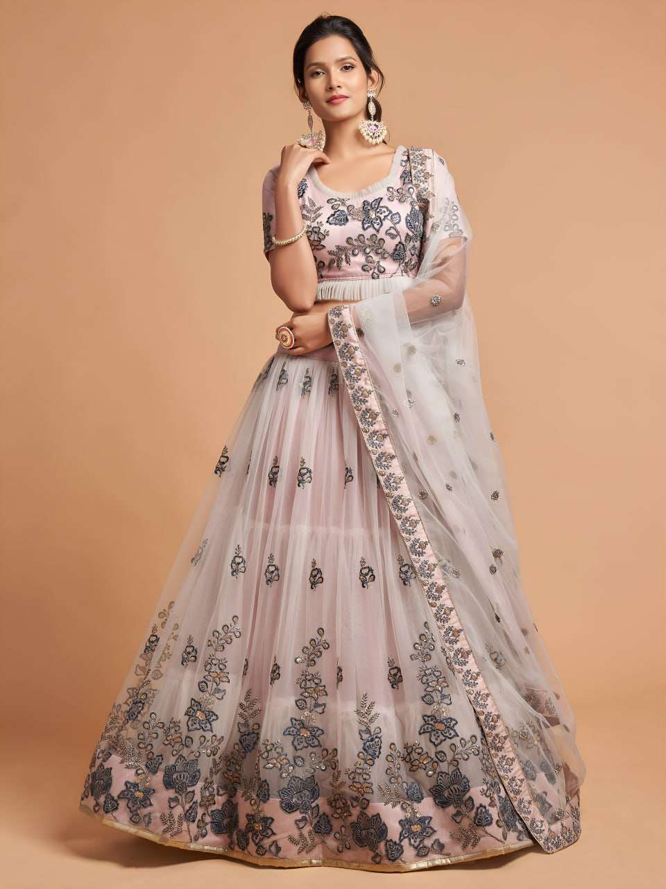  Light Grey charming and fancy colour with shining and still...