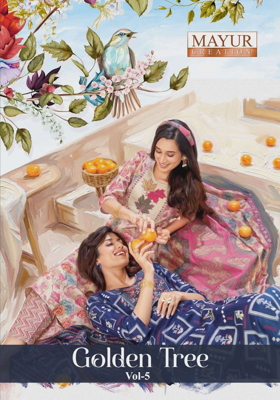 MAYUR CREATION GOLDEN TREE VOL 5 SUMMER PURE COTTON THREAD D...