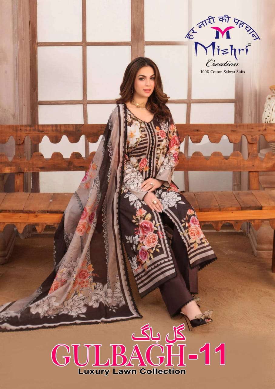 MISHRI CREATION GULBAGH VOL 11 LUXURY LAWN COTTON SALWAR KAM...