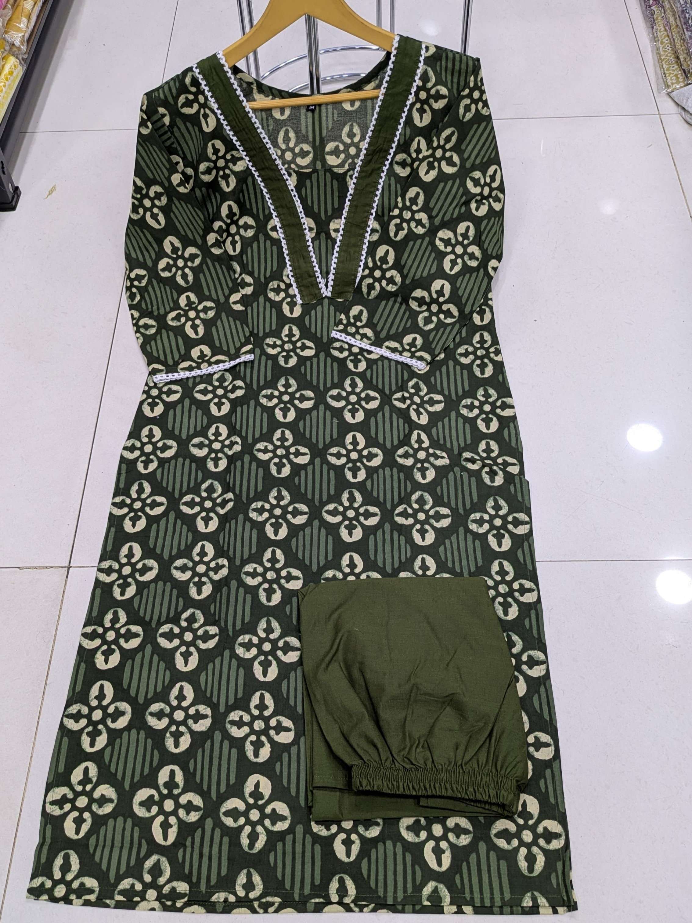 MIYANI SUMMER COMFORT COTTON KURTI PANT WOMEN DAILY BASE