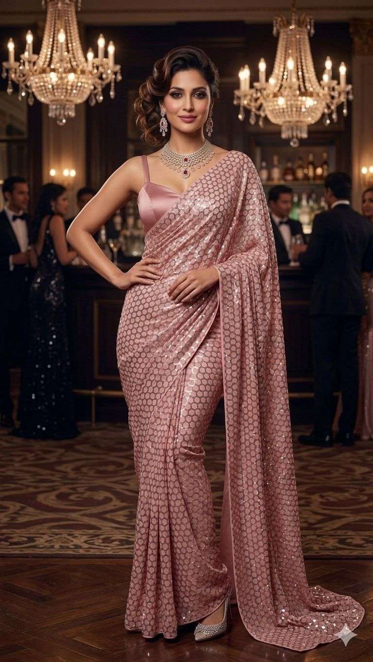 MOONLIGHT LIMITED EDITION BOLLYWOOD SAREE FANCY AND ELEGANT ...