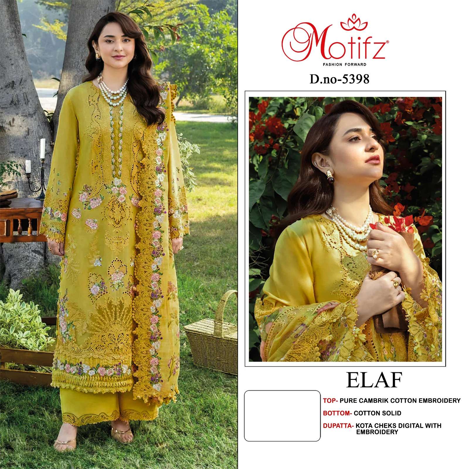 MOTIFZ BRANDED COTTON HEAVY WORK PAKISTANI COPY SUIT COLLECT...