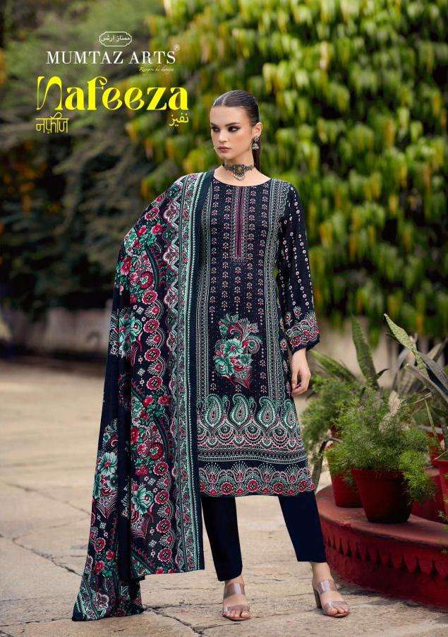 MUMTAZ ARTS NAFEEZA BOUTIQUE RAYON DISCHARGE PRINT WITH WORK...