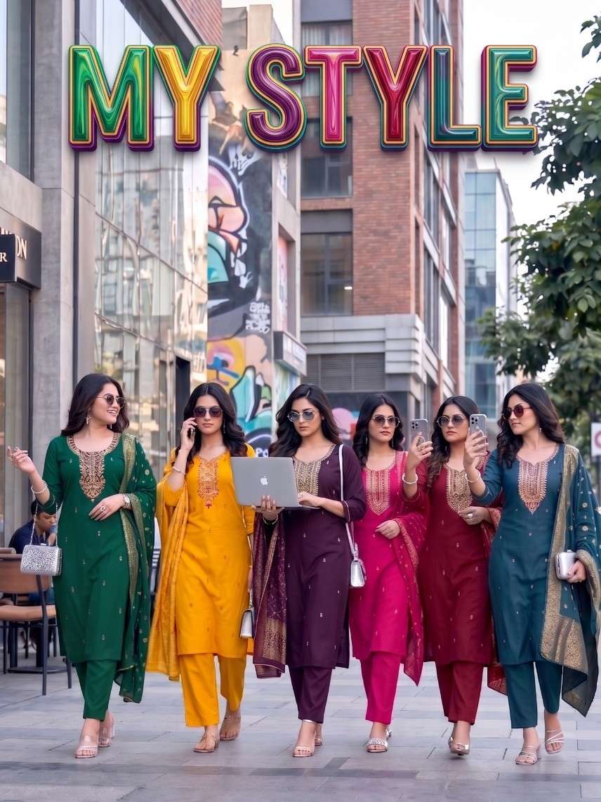 MY STYLE PREMIUM VISCOSE SILK FANCY SALWAR SUIT FOR LADIES F...