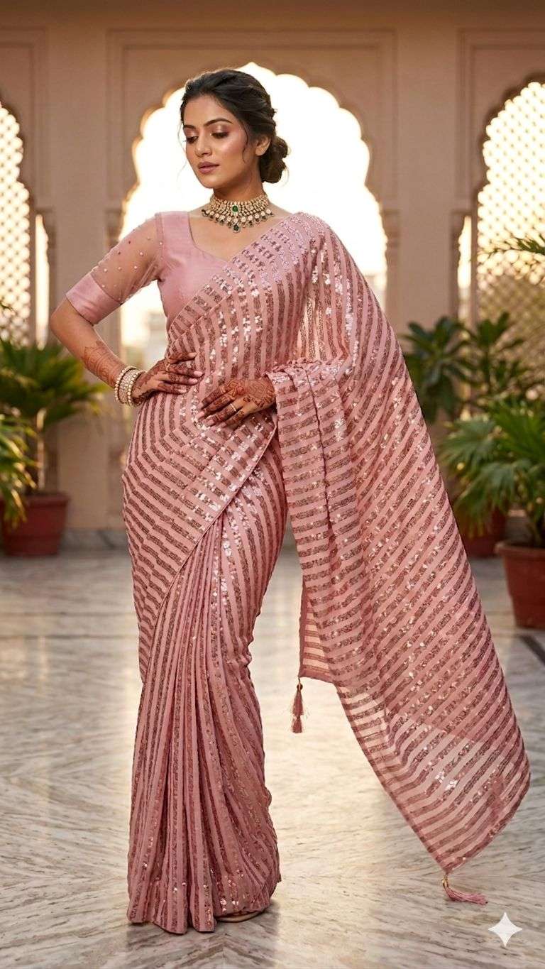NAIRA BOLLYWOOD SUPER QUALITY FINE YARD FANCY  AND SHINY FAB...