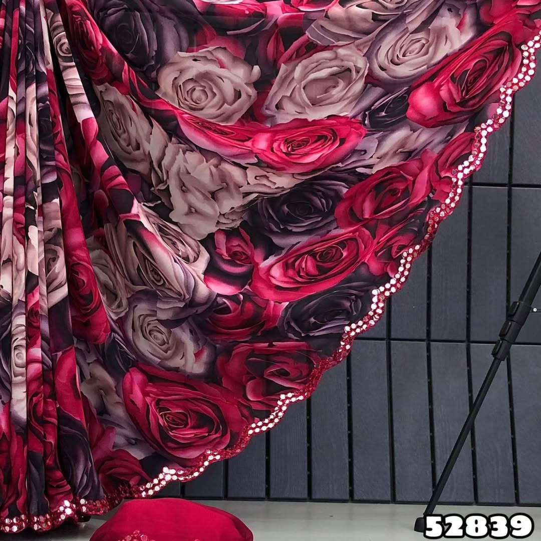 New Arrivals Gomthi Soft & smooth marsh mellow georgette fab...