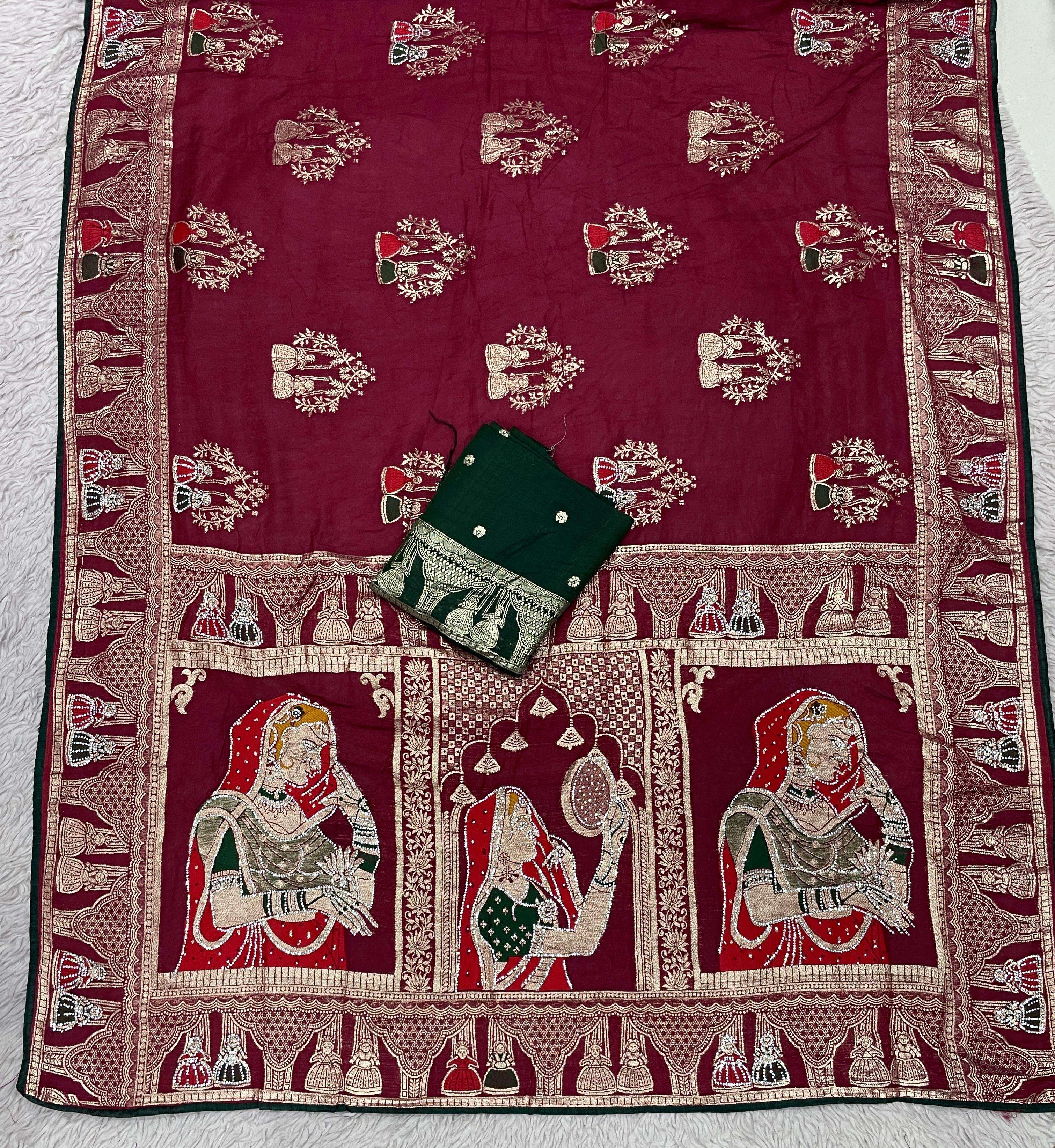 New arrivals in karva choth fastival special Dola silk fabri...