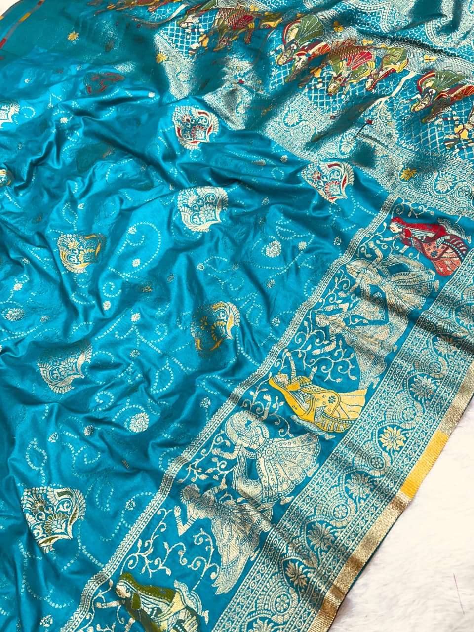 New arrivals Pure and Soft & Pure Dola Silk fancy fabric sar...