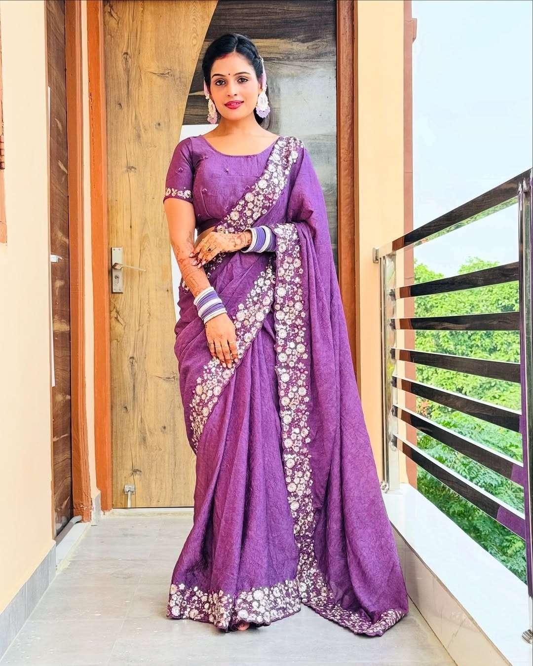  New Designer Kamali beautiful and shiny Crush Silk fancy fa...