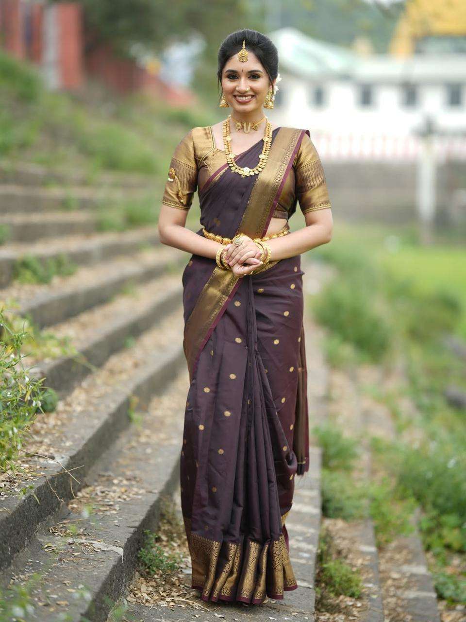 New Launching Latest Banarasi Soft Silk fancy fabric saree r...