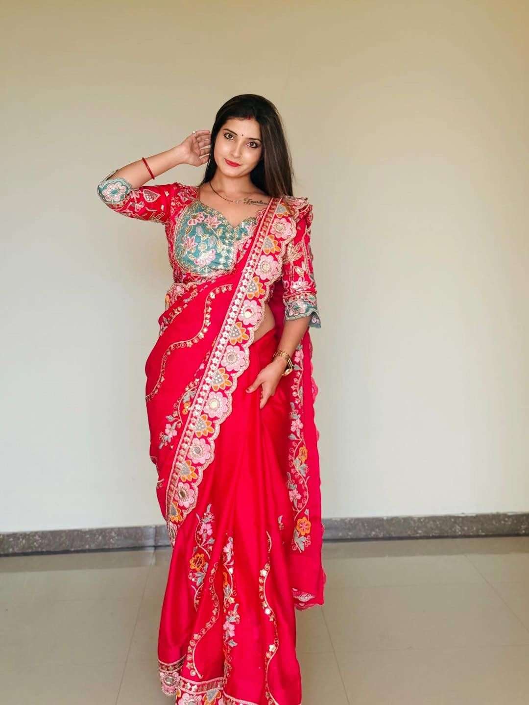 New Launching Nistha Pure and Soft Rangoli Silk fancy Fabric...