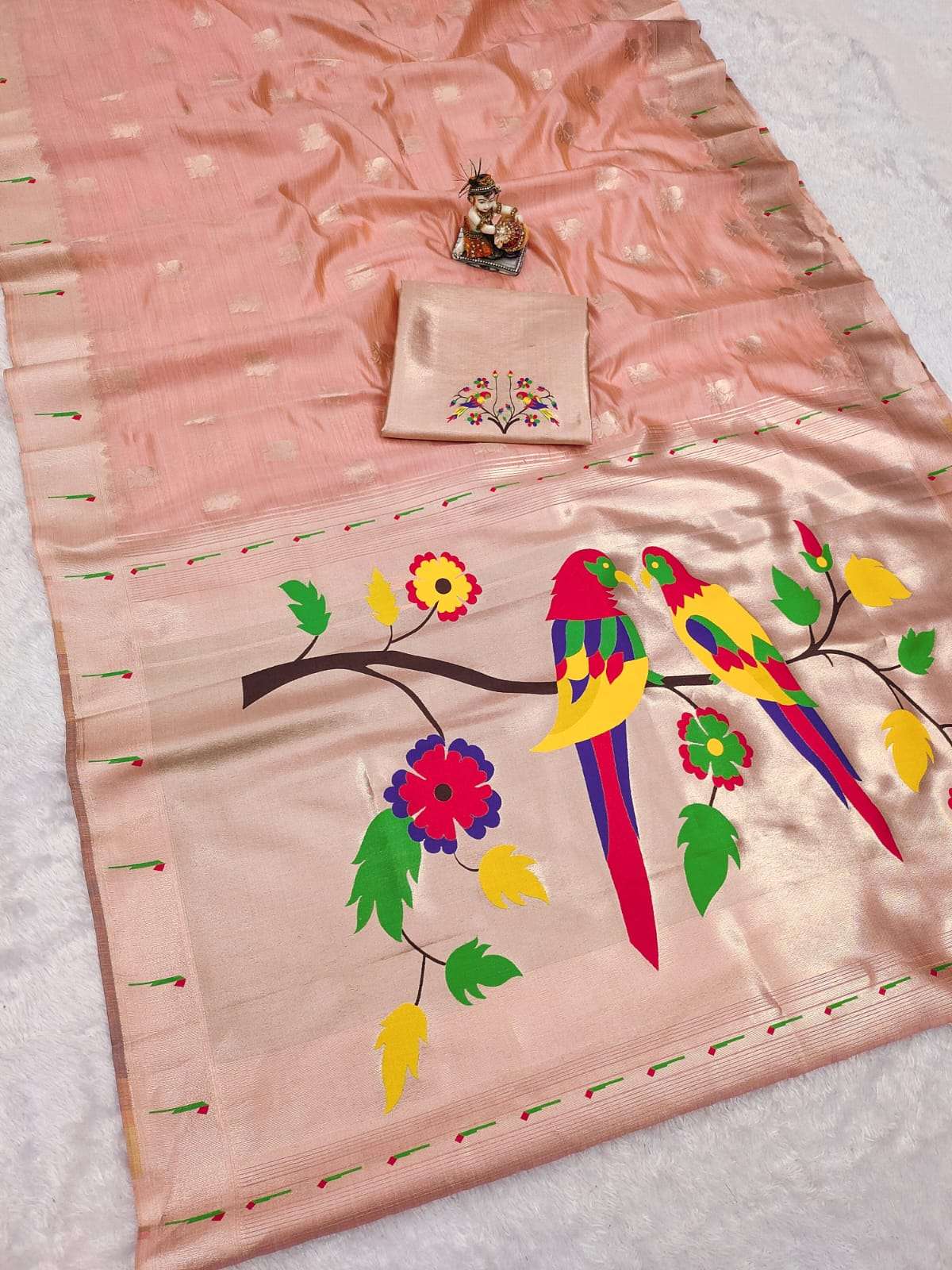 New Launching Rasan 3 Beautiful Paithani Heavy Tissue fabric...